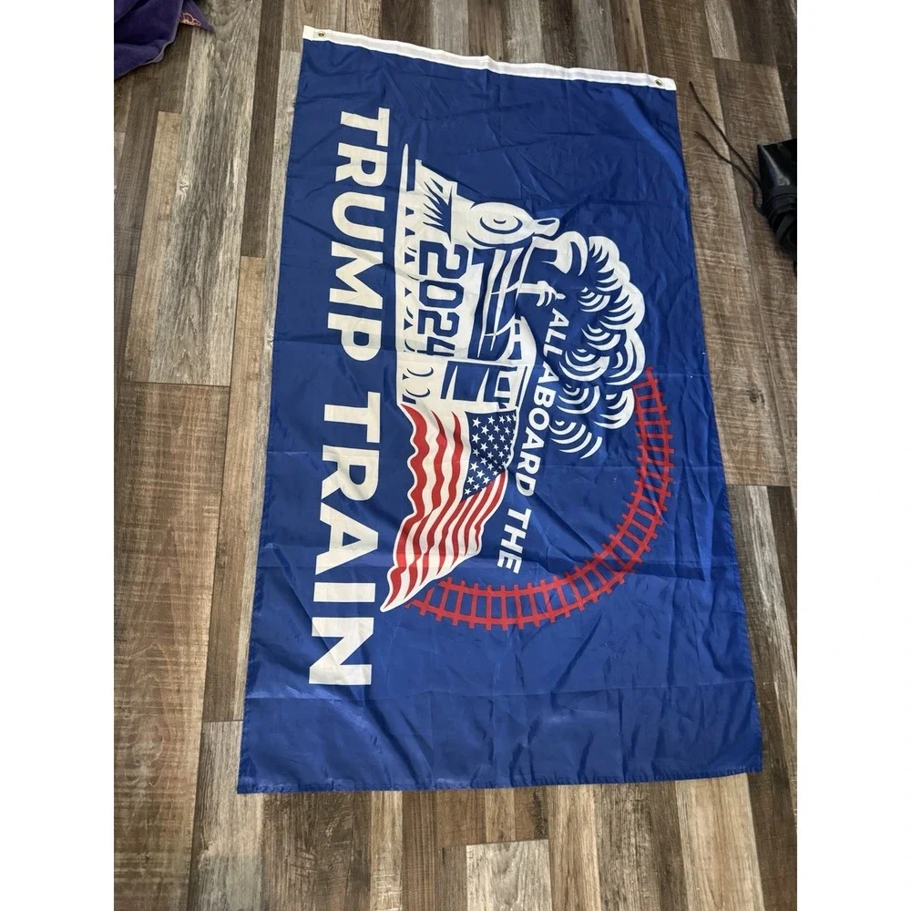 Trump Train Flag 2024 All Aboard